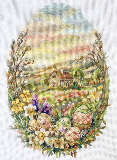 Rinkinys kryželiui siuvinėti „Velykų stebuklas“ 17x24 cm AAH-322
