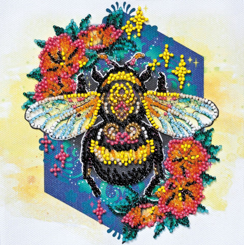 Mini karoliukų siuvinėjimo rinkinys „Sweetly“ 15x15 cm AM-225