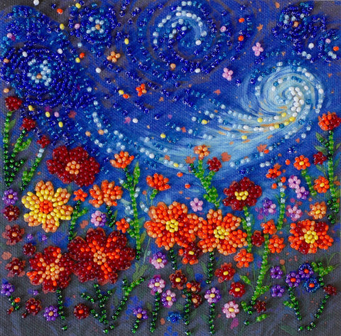 Mini karoliukų siuvinėjimo rinkinys „Vasarvidžio nakties sapnas“ 15x15 AAM-264
