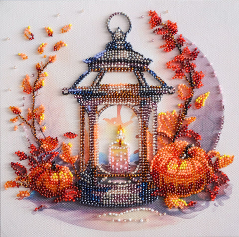 Biserio siuvinėjimo rinkinys „Rudens šviesa“ 20x20 cm