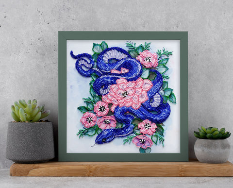 Karoliukų siuvinėjimo rinkinys „Gamtos apkabinimas“ 20x20 cm