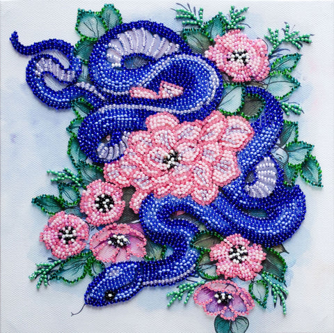 Karoliukų siuvinėjimo rinkinys „Gamtos apkabinimas“ 20x20 cm