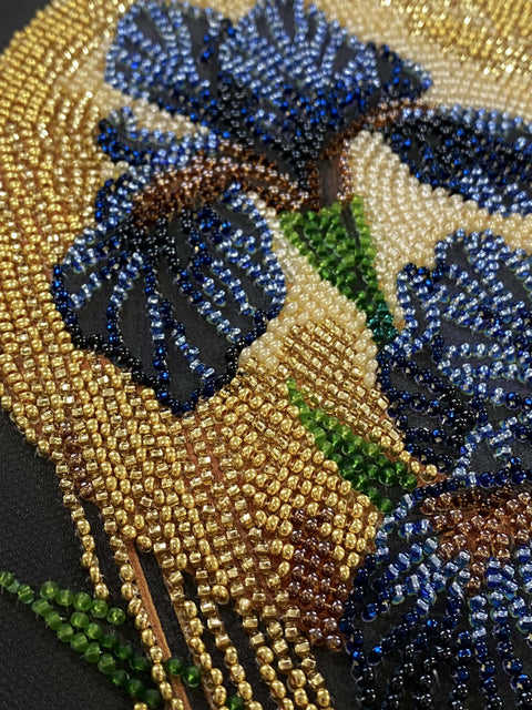 Vidutinio dydžio karoliukų siuvinėjimo rinkinys „Šokis auksinėje šviesoje“ 20x20