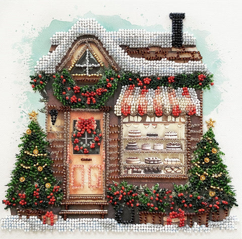 Siuvinėjimo karoliukais rinkinys „Laikas švęsti“ 20x20 cm