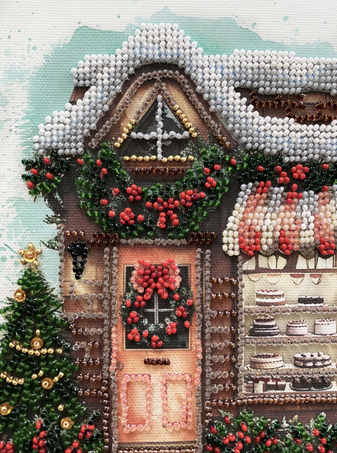 Siuvinėjimo karoliukais rinkinys „Laikas švęsti“ 20x20 cm