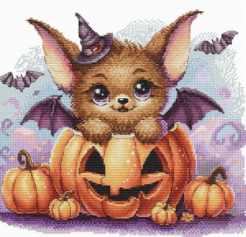 Helovino kryželių siuvinėjimo rinkinys 24x22 cm AVA-P061