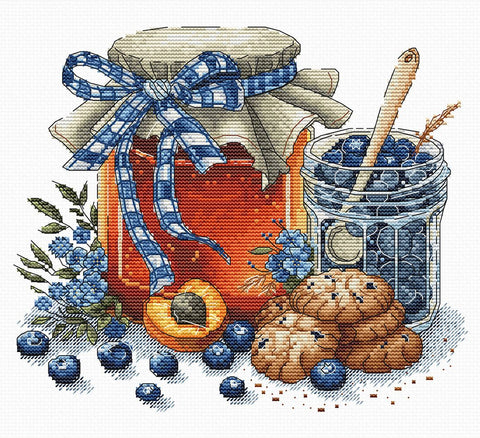Siuvinėjimo kryželiu rinkinys „Naminiai skanėstai“ 21x17 cm AVA-P150