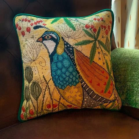 Gobeleno siuvinėjimo rinkinys „Partridge“ – kurapka, 40x40 cm