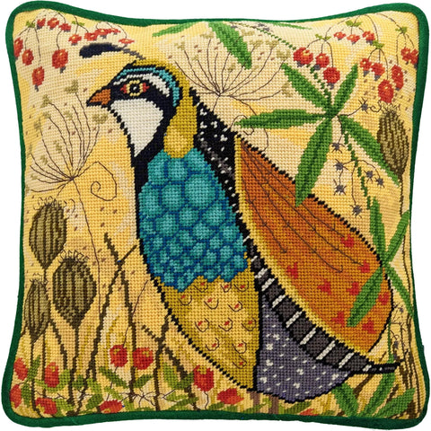 Gobeleno siuvinėjimo rinkinys „Partridge“ – kurapka, 40x40 cm
