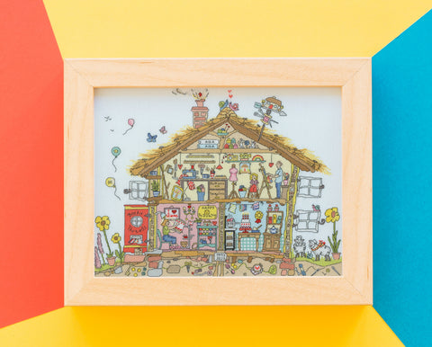 Siuvinėjimo kryželiu rinkinys „Craft Home“ su skaičiais, 40x30 cm