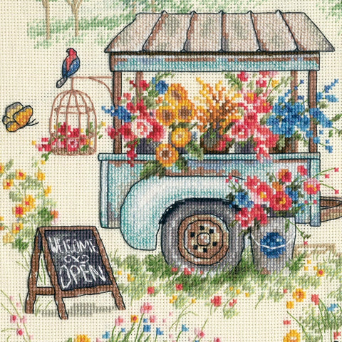 Siuvinėjimo kryželiu rinkinys Gold Collection „Blissful Moments“ 41×28 cm