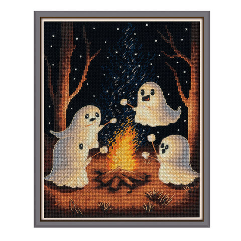 Siuvinėjimo kryželiu rinkinys KLART „Vaiduoklių žygis“ 15x20 cm