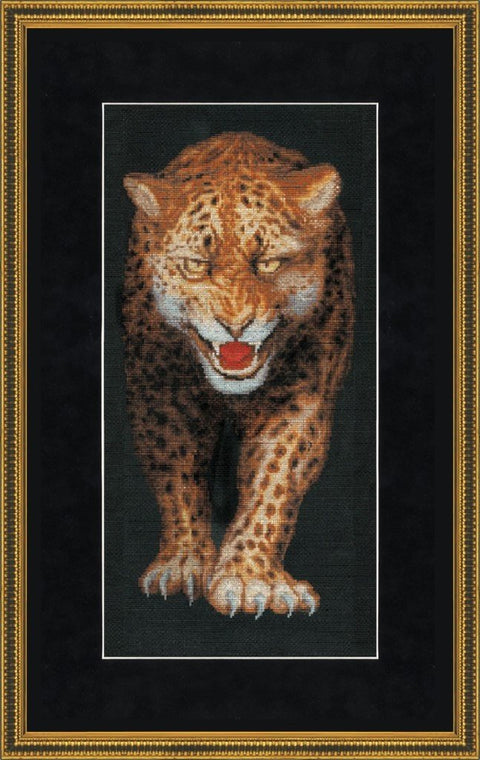 Zolotoe Runo: Siuvinėjimo rinkinys „Leopardas“ (43 x 21 cm) - HOBI.LT 🇱🇹