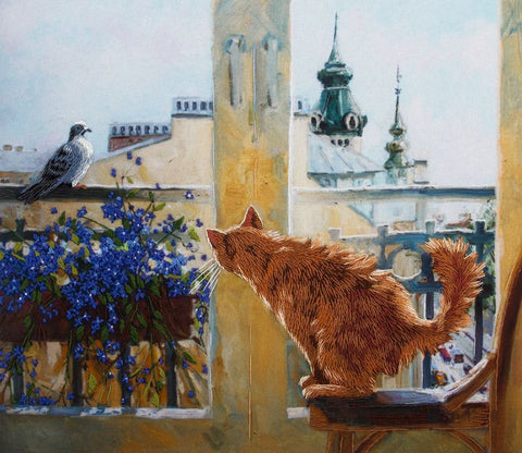 Siuvinėjimo kryželiu rinkinys PANNA „Medžiotojas“, 25x22 cm