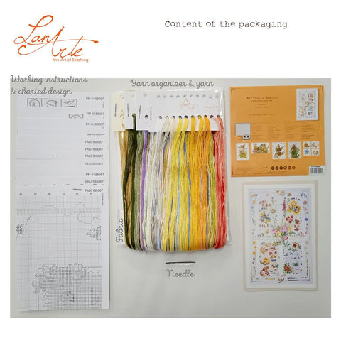 Skaičiuoto kryželių siuvinėjimo rinkinys „Keturi metų laikai“ 88×62 cm