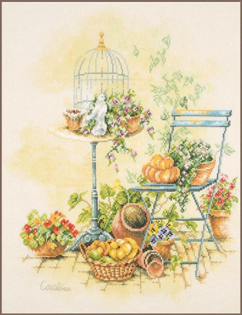 Siuvinėjimo kryželiu rinkinys „Laisvė iš narvelio“ 37x43 cm