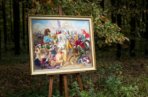 Didelis skaičiuojamo kryželiu rinkinys „Žana d'Ark mūšyje“