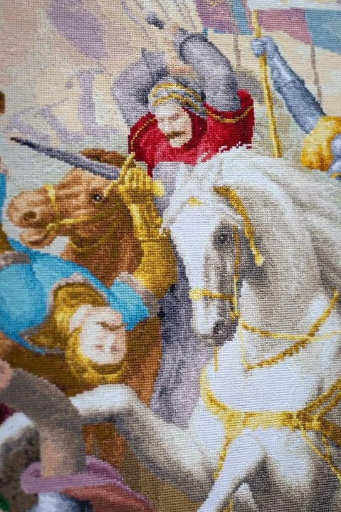 Didelis skaičiuojamo kryželiu rinkinys „Žana d'Ark mūšyje“
