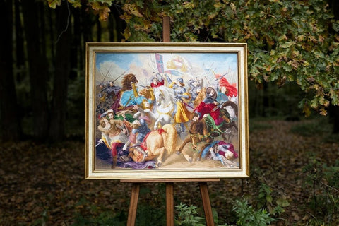 Didelis skaičiuojamo kryželiu rinkinys „Žana d'Ark mūšyje“