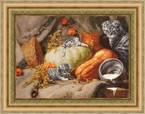 Siuvinėjimo kryželiu rinkinys „Jauki vieta“ 41x56 cm