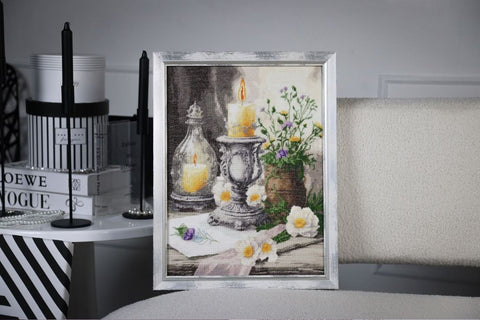Siuvinėjimo kryželiu rinkinys „Rami senojo kaimo diena“ 28,7×38,5 cm