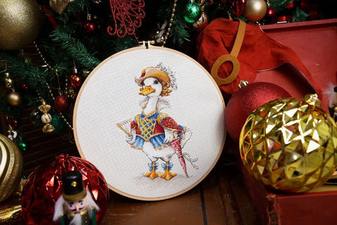 Siuvinėjimo kryželiu rinkinys „Milady“ su gyvūnais, 16x26,5 cm