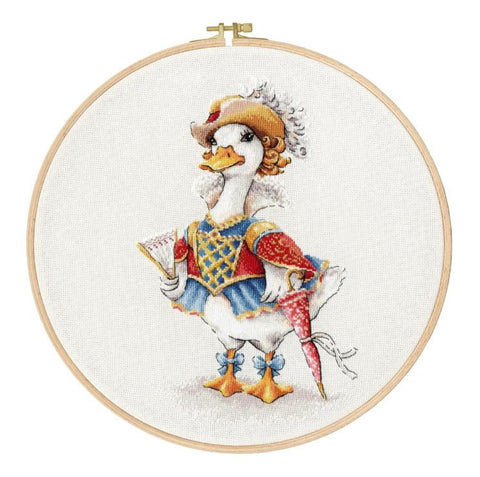 Siuvinėjimo kryželiu rinkinys „Milady“ su gyvūnais, 16x26,5 cm