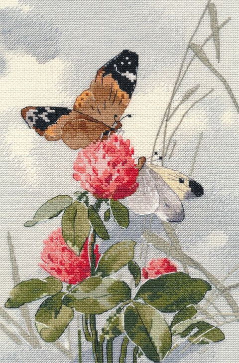 Siuvinėjimo kryželiu rinkinys „Šokis ant gėlių“ 15 x 25 cm