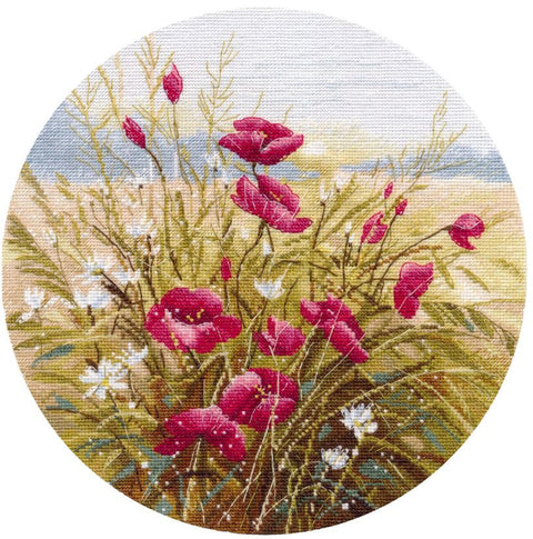 Siuvinėjimo kryželiu rinkinys „Purpurinis šnabždesys“ 25×25 cm