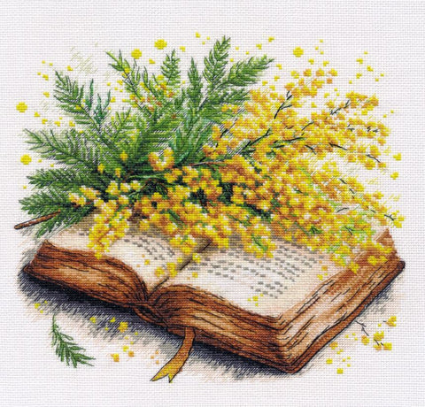 Siuvinėjimo kryželiu rinkinys „Pavasario poezija“ 25×23 cm