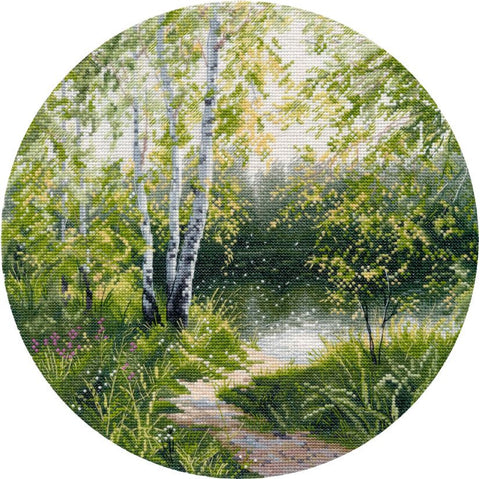 Siuvinėjimo kryželiu rinkinys „Karšta diena“ 25×25 cm