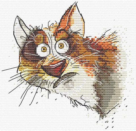Siuvinėjimo rinkinys kryželiu „Emocijos: Nustebimas“ 12x11,5 cm SANE-08