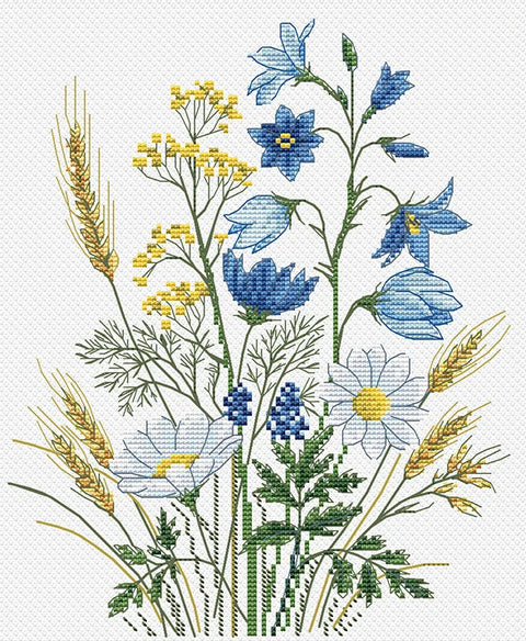 Siuvinėjimo kryželiu rinkinys „Varpeliai“ 17×21,5 cm – puiki dovana
