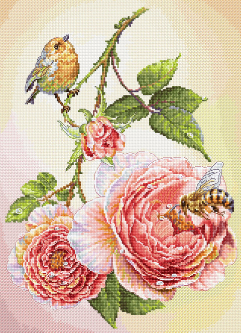 Siuvinėjimo rinkinys „Pusryčiai“ 25x35 cm