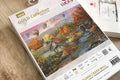 Gobelenų rinkinys Lucas Gold Collection „Autumn Creek Mill“, dėžutės priekinis kampas su 34×24 cm piešiniu