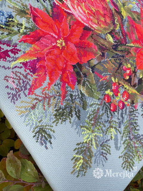 Siuvinėjimo kryželiu rinkinys Kalėdinė kompozicija 30×42 cm Merejka