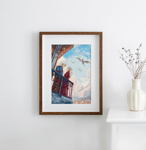 Siuvinėjimo kryželiu rinkinys „Širdys virš karalių“, 29×43 cm