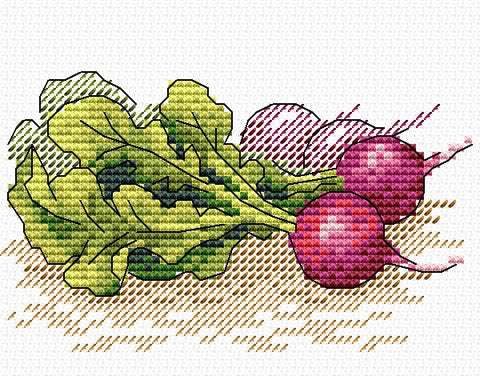 Ridikai rausvi su ilgais žaliais lapais, trijų vienetų pakuotė, švieži ir tinkami salotoms