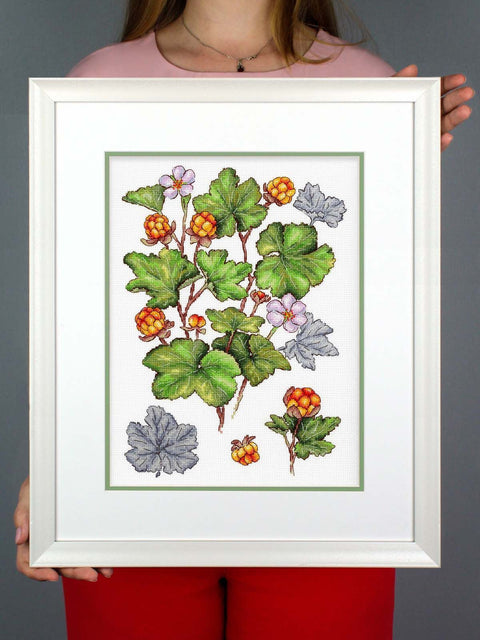 Kryželiu siuvinėjimo rinkinys „Šiaurinė uoga“ 28x19 cm, 16 ct
