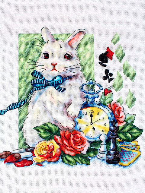 Kryželiu siuvinėjimo rinkinys „Stebuklų metas“ 20x20 cm SNV-975