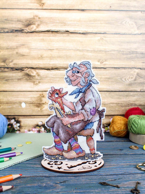 Siuvinėjimo kryželiu rinkinys „Papa Carlo“ 17x10 cm