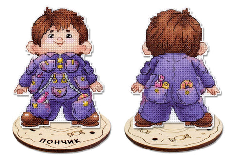 Kryželiu siuvinėjimo rinkinys „Sweet Tooth“ 12×9 cm pradedantiesiems