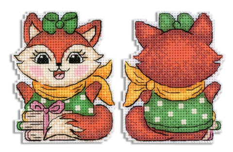 Siuvinėjimo kryželiu rinkinys „Linksmas mažas laputis“ 9x7 cm