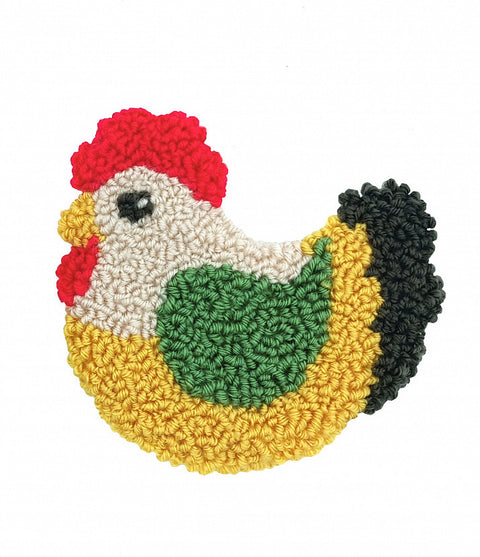 Kryželių siuvinėjimo rinkinys „Višta“ 13.5×12.5 cm – pradedantiesiems