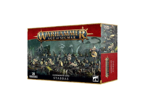 Warhammer AoS Gloomspite Gitz Stabbas – 20 miniatiūrų rinkinys