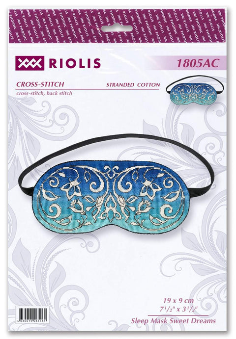 RIOLIS: Sleep Mask Sweet Dreams siuvinėjimo rinkinys iš RIOLIS Nr.: 1805AC - HOBI.LT 🇱🇹