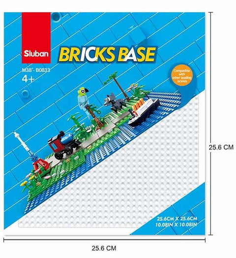 Sluban konstruktoriaus pagrindo plokštė 26,5×26,5 cm – suderinama su A lygio rinkiniais, 5 spalvos, 4+