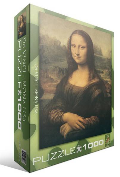 Mona Liza 1000 detalių dėlionė – muziejinė kokybė, licencijuota