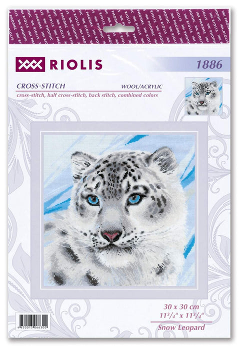 RIOLIS: Snow Leopard siuvinėjimo rinkinys iš RIOLIS Nr.: 1886 - HOBI.LT 🇱🇹