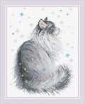 RIOLIS: Snowy Meow siuvinėjimo rinkinys iš RIOLIS Nr.: 1912 - HOBI.LT 🇱🇹